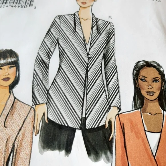 VOGUE PATTERN V8910 JACKET PATTERN - Picture 8 of 8
